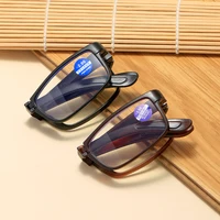2024 Foldable Ultra Light TR90 Myopia Glasses Fashionable Unisex Portable Eyewear with Box Men Women Finished Myopia Glasses 2