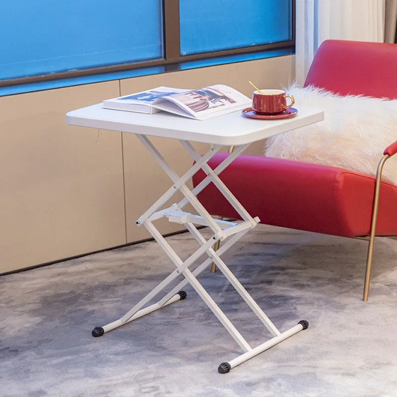 Folding Computer Desk Bedside Table Lift Study Table Portable Plastic Desk Home Writing Folding