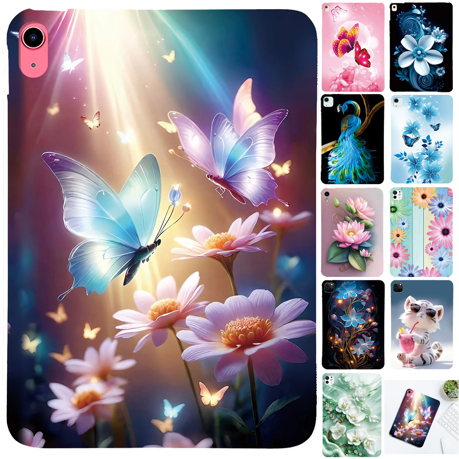 Colorful Silicone Tablet Case with TPU Painted Shell