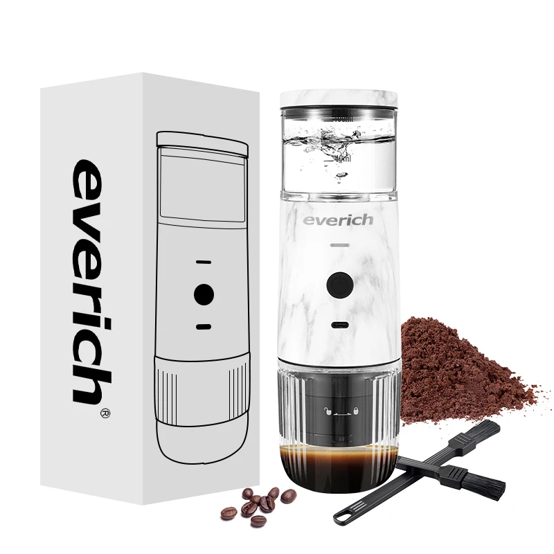 IN STOCK New Design USB Chargeable Portable Expresso Machine Coffee Maker For Coffee Powder Or Capsule espresso tamper coffee powder distributor wood metal material coffee accessories new dropship