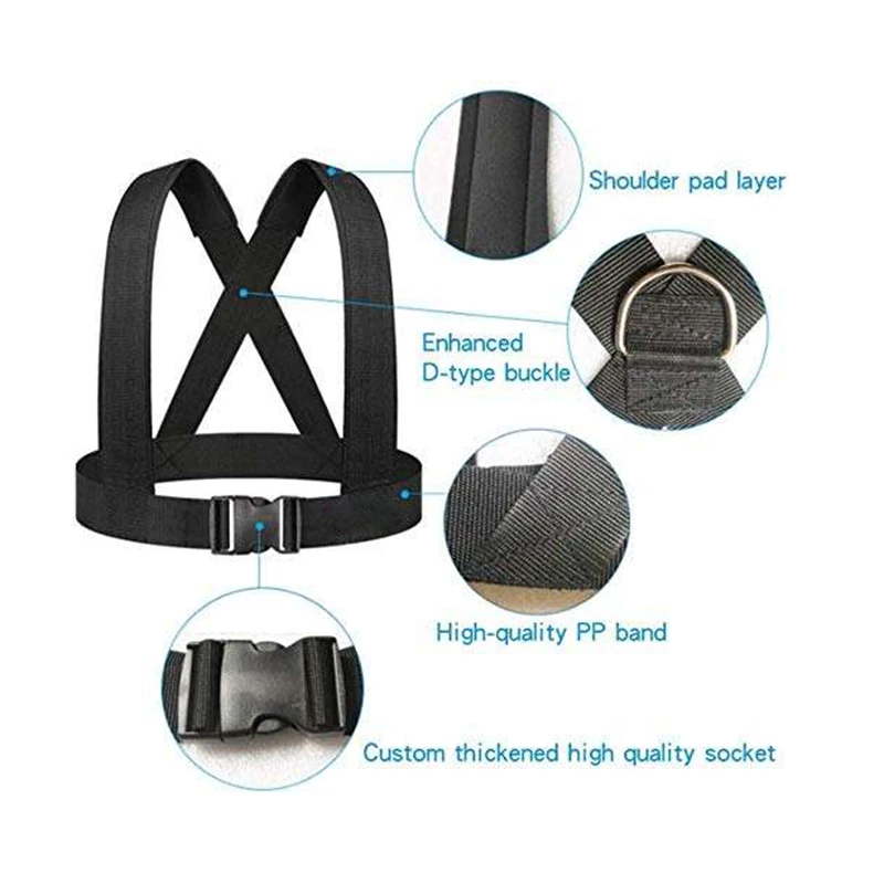 Sled Harness Workout Resistance and Assistance Trainer Physical Training Resistance Rope Kit Improving Speed Stamina Strength