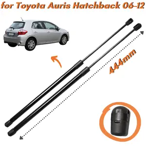  TSUBASA Back Door Stay 503mm for Toyota Vitz Yaris Echo XP10  1999-2005 Hatchback Rear Hatch Dampers Trunk Boot Shock Absorber Liftgate  Gas Struts Spring Prop Rod Bar (2PCS) (Black Carbon Fiber) 