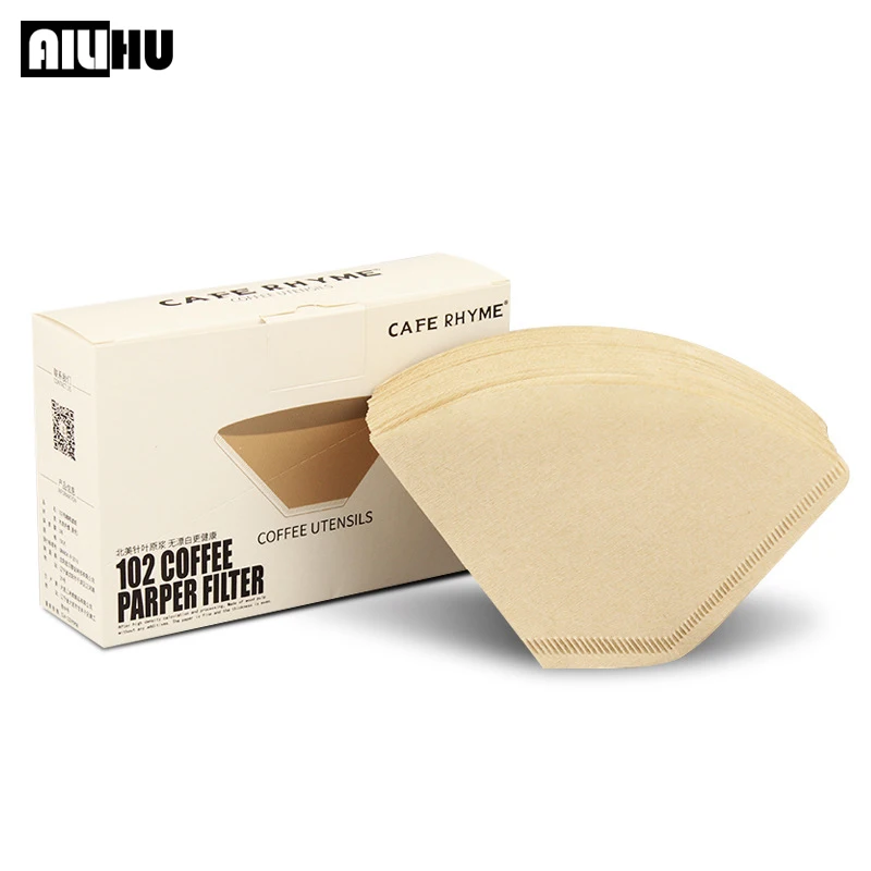 

Premium Unbleached Fan-shaped Coffee Filter Bag for 2-4 People Thickened Filter Paper Eco-friendly and Durable cafe dolce gusto