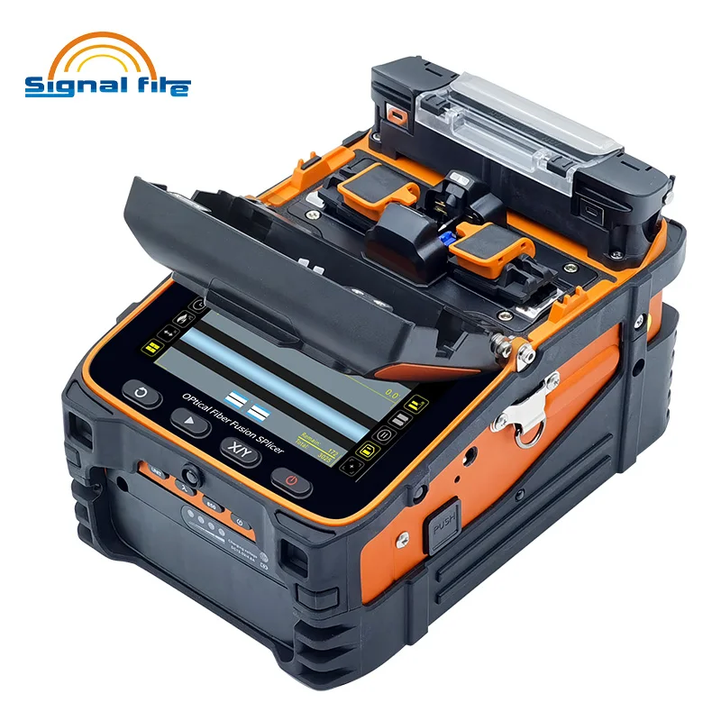 AI-9 AI-6 AI-5signal light fiber fusion splicer 10 languages freely switch built-in optical power meter and VFL5.0 AI-6A