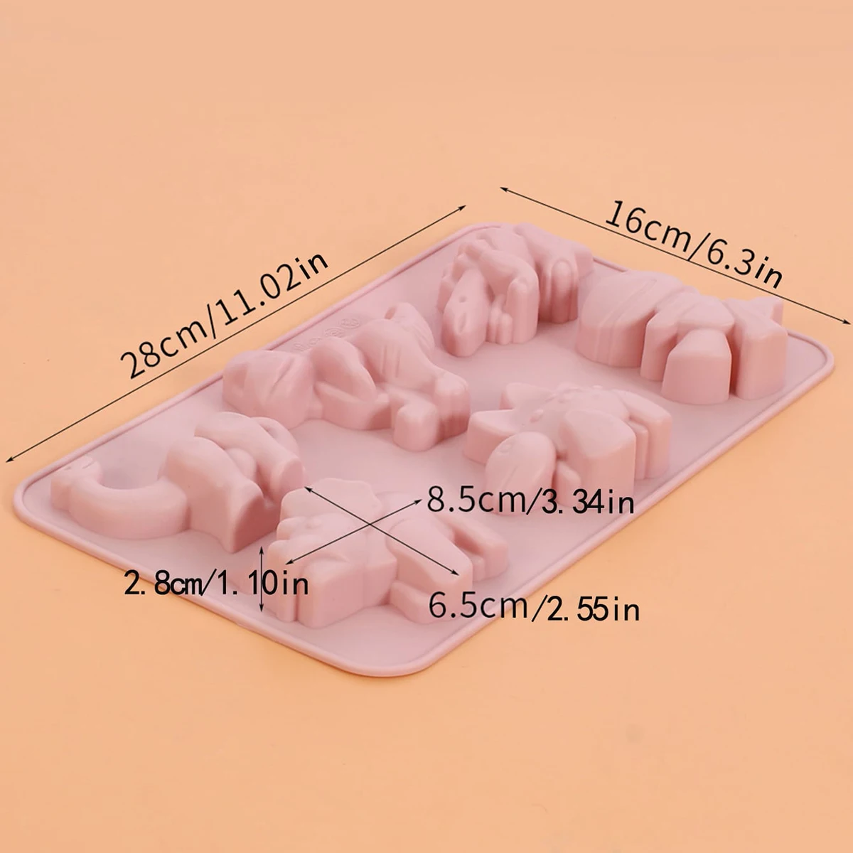1PC-dinosaur silicone mold