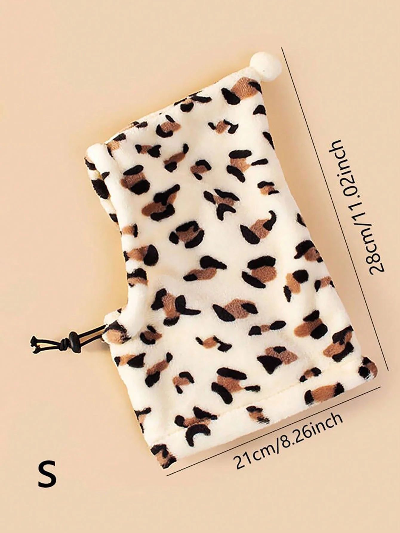 1PC-Pet leopard print spoof hat Christmas hat puppy hat