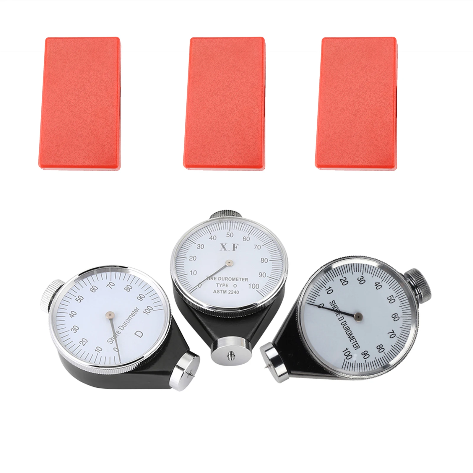 Durometer Meter Shore Type A/O/D Rubber Tire Durometer Hardness Tester Meter 0-100 HA Hardness Rubber Tester tester