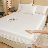 Drap-housse en coton égyptien de luxe doux 400TC, avec bandes élastiques, housse de matelas antidérapante, lavable en Machine, 140/160/180/200cm 2