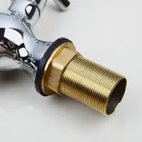 KEMAIDIห้องน้ำก๊อกน้ำห้องครัวผสมแตะปลาโลมาดาดฟ้าติดตั้งแบบDualจับหลุมเดียวทองเหลืองโครเมี่ยมขัดก๊อกน้ำน้ำตก 4