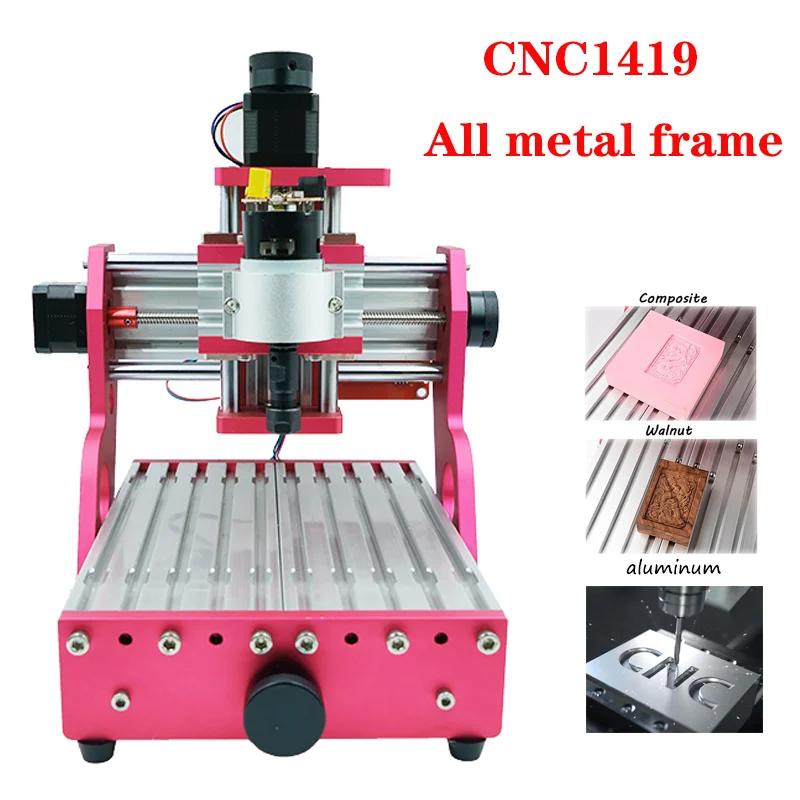 CNC1419 모든 금속 프레임 데스크탑 조각 구리 알루미늄 금속 조각 기계 CNC 조각 기계