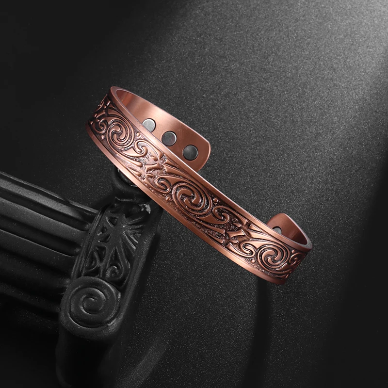 Trendy Magnetic Punk Bracelet Magnetic Metal Bracelet