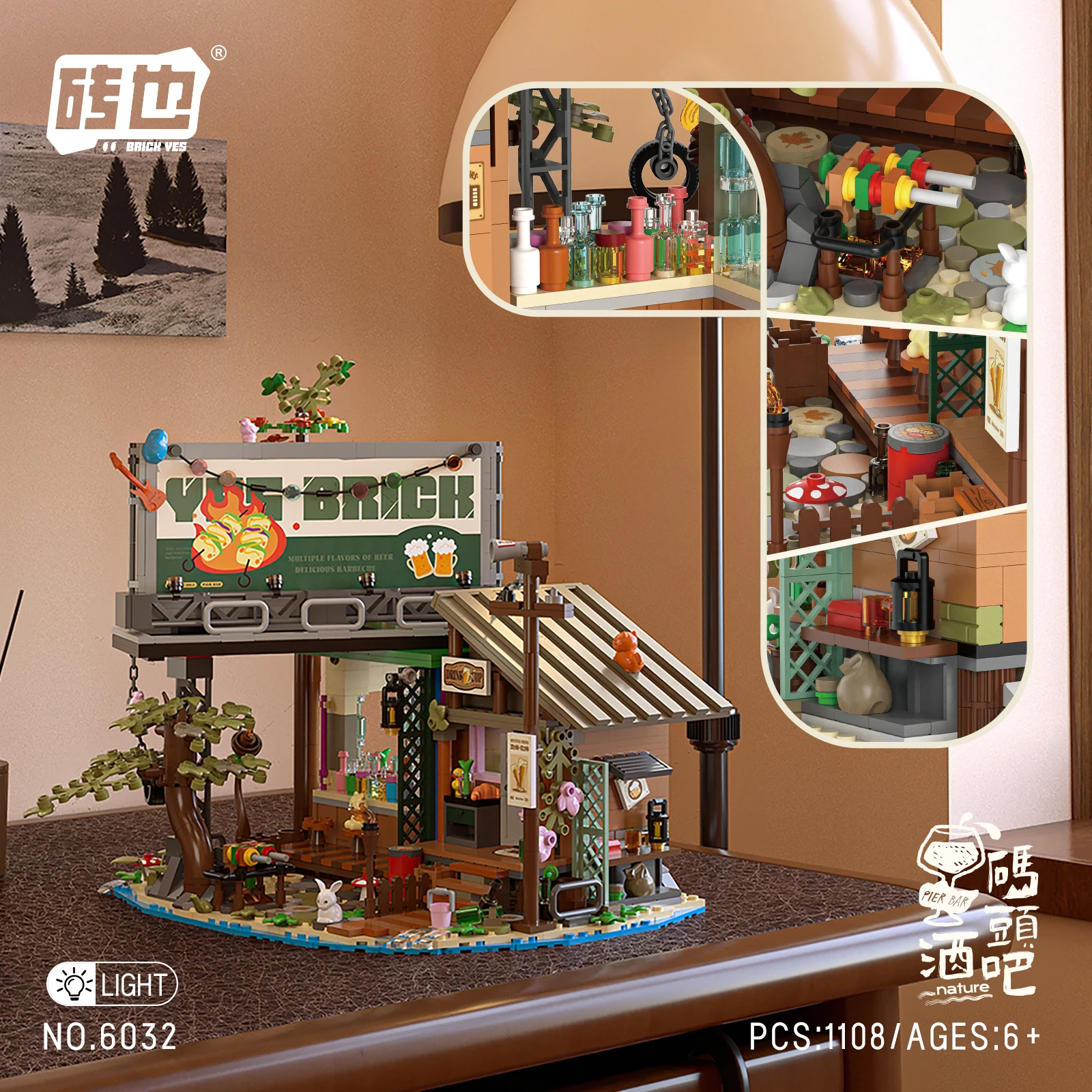 LED Building Blocks Set with Lights for Adults and Kids