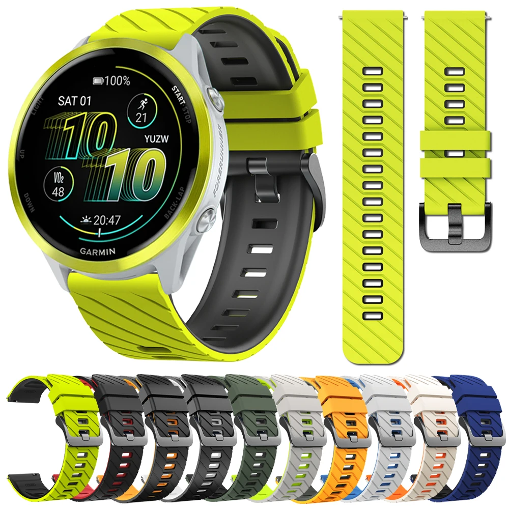 Silicone Sport Bracelet Band – 22mm Watch Strap