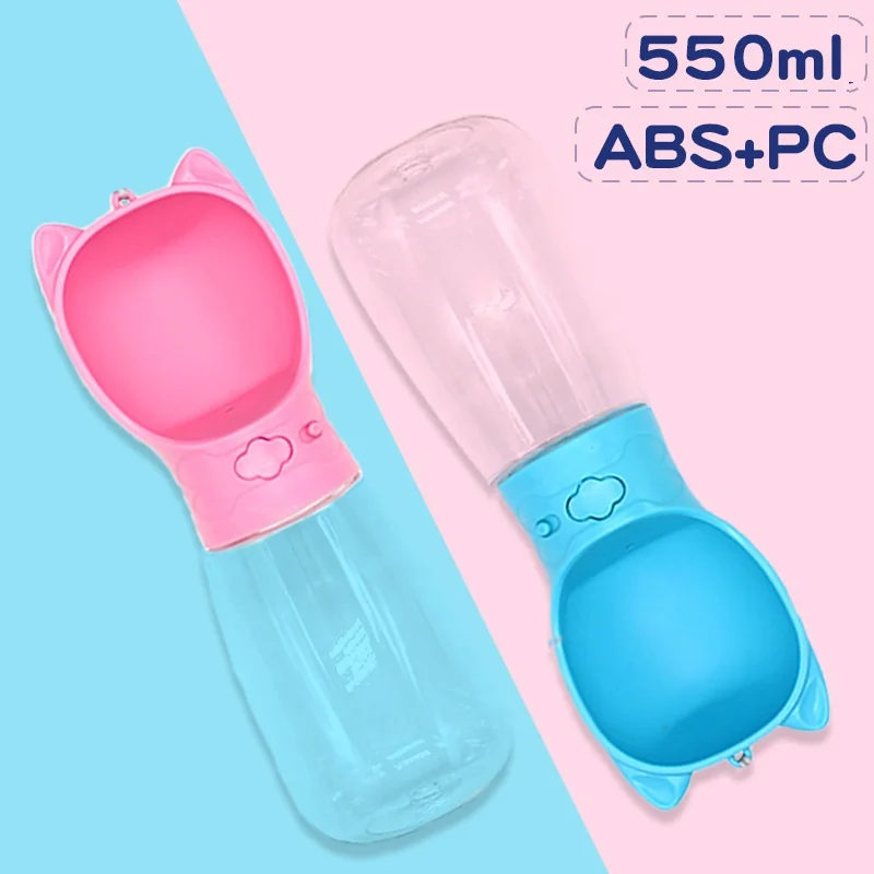 

550ml Portable Multi-capacity Water Bottle Pet Dog Kitten Accompanying Water Cup Go Out Outdoor Feeding Water Drinking Fountain