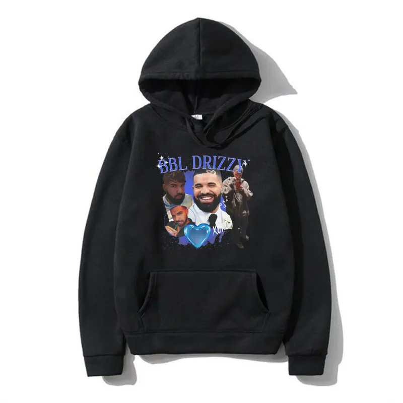 Funny Drake Print Hoodies Male Rapper Fashion Sweatshirt Men Women Clothes Long-sleeved Pullover Oversized Streetwear Hoodies