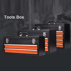 Car Tools Box Professional Car Repairing Multipurpose Double Drawers Tool Box Hardware Iron Sheet Toolbox Storage Toolbox