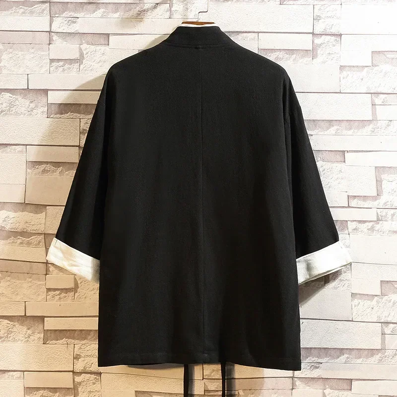 Men Japanese Kimono Cardigan Jacket Shirt Yukata Haori Casual Coat japanese kimono cardigan japanese kimono japanese kimono shirt