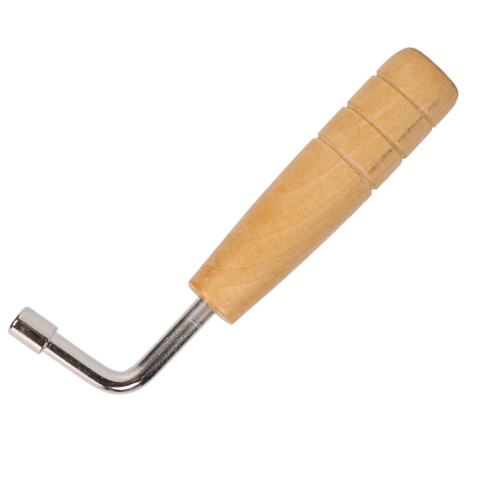 Musical Instruments Accessories Lyre Harp Tuning Wrench Tuner Lever Wooden Handle L-shape Square