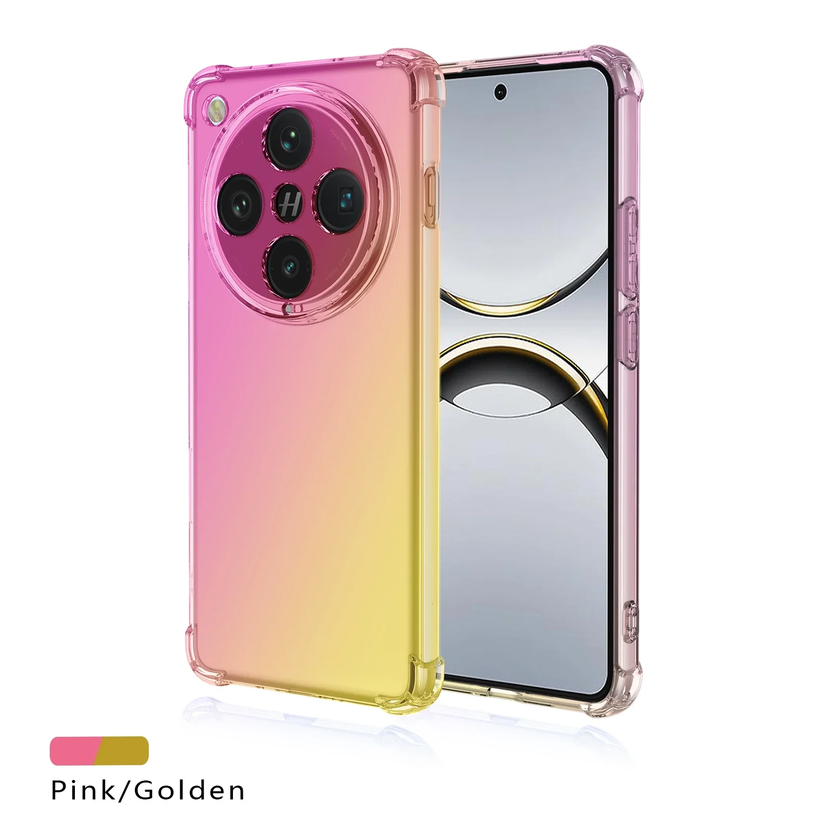 Shockproof Transparent Gradient TPU Protective Phone Case Cover