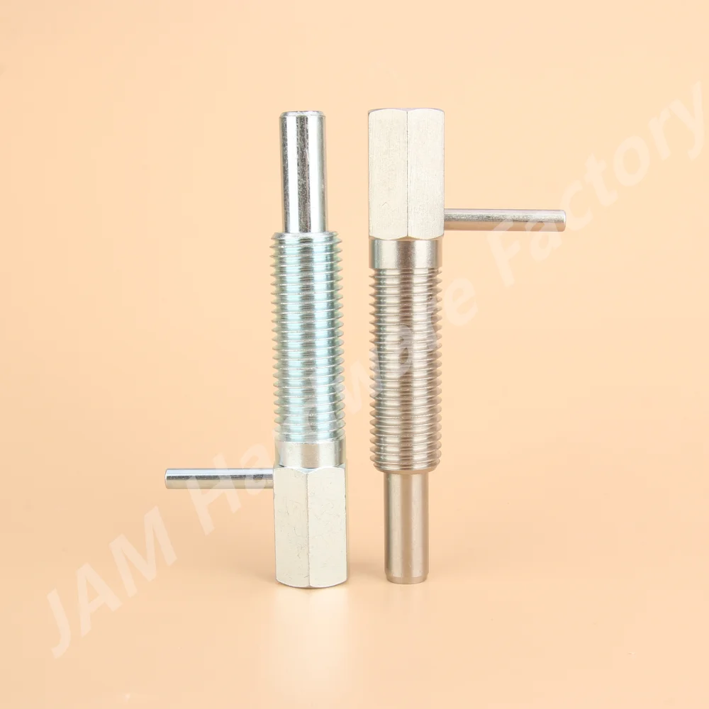 수동식 플런저 인덱스 볼트 MJ233 인덱싱 플런저, L 핸들, 긴 스트로크, 잠금 장치 포함, 너트 없음