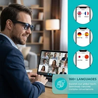 Smart Glasses Real-Time 160+ Language Translation 8MP HD Camera Glasses with Color-Change Len for Men Women Driving - Image 4