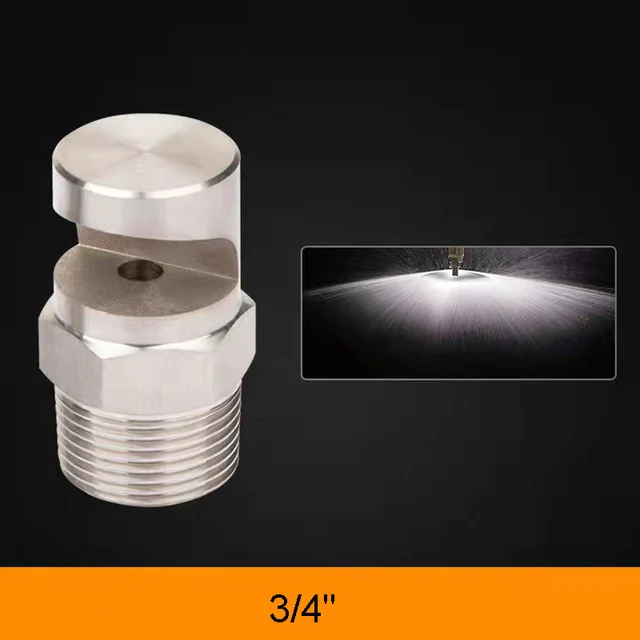 1/8 "1/4" 3/8 "1/2" 3/4 "Elhajolt Széles Látószögű Lapos Ventilátor Fúvóka Bsp Hím Rozsdamentes Acél Sprinkler A Por Eltávolításához. Tisztító Hűtő - Image 5