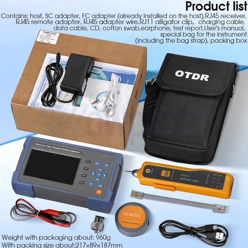 OTDR OP-O291 Series Fiber Cable Testing, Optic Equipment, Optical Time, Prescription Reflectometer, 1310nm, 1550nm customized images - 6