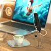 Electric Milk Frother USB Rechargeable Wireless Milk Foamer Coffee Whisk Mixer Egg Beater Mini Frother Handle Stirrer 3 Speeds 4
