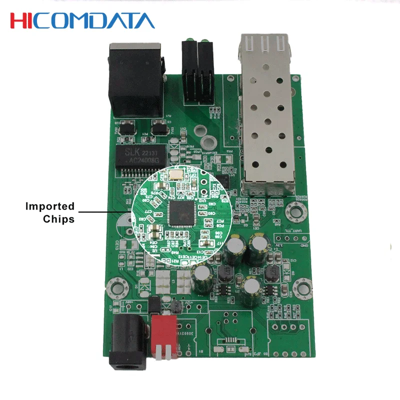 HICOMDATA Optical Converter Media 2.5g Gigabit Fiber Optic Sfp Ethernet Switch Equipments Fiber Transciever
