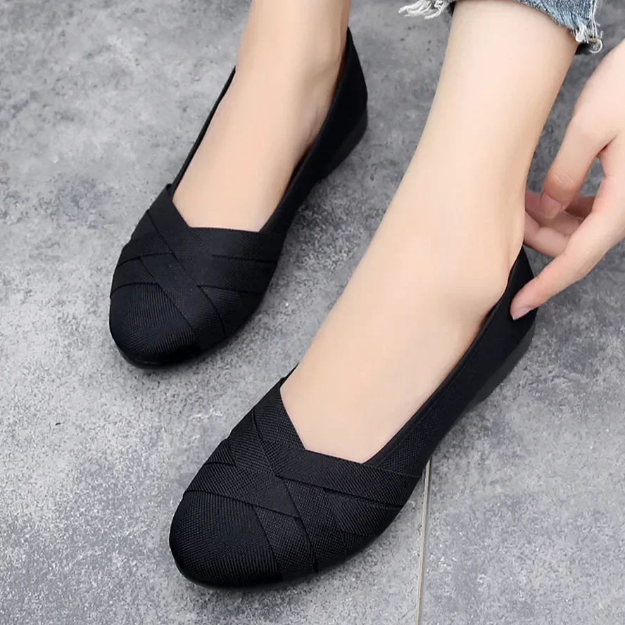 Zapatos Planos De Mujer Women Fashion High Quality Light Weight Comfortable Flat Shoes Female Casual Street Dance Shoes E2030