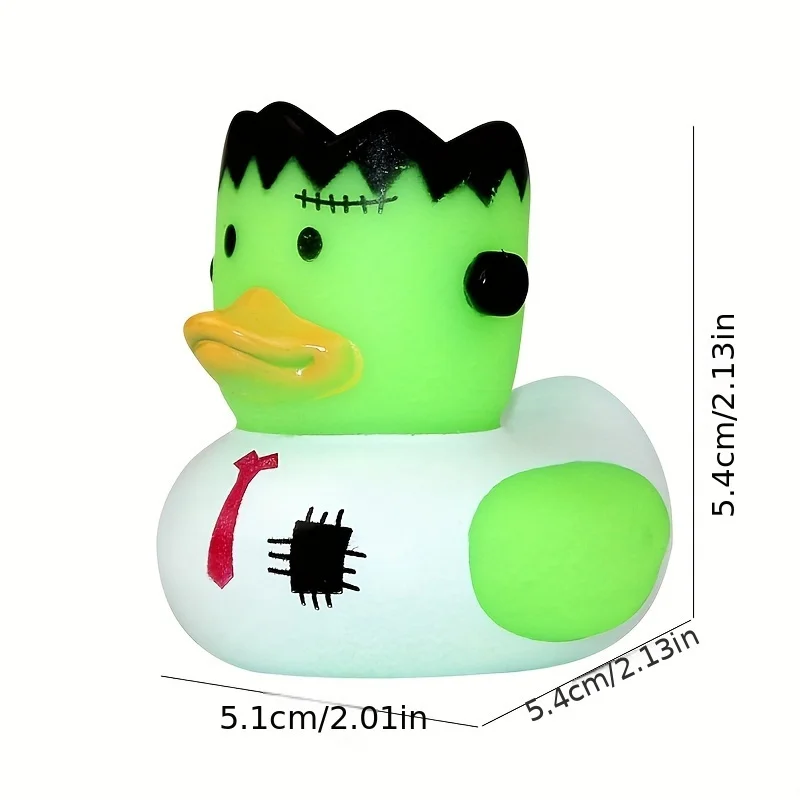 5pcs Halloween Rubber Ducks Toys Funny Halloween Themed Colorful Cute Duck Bath Toy for Halloween Birthday Party Decoration gift 2