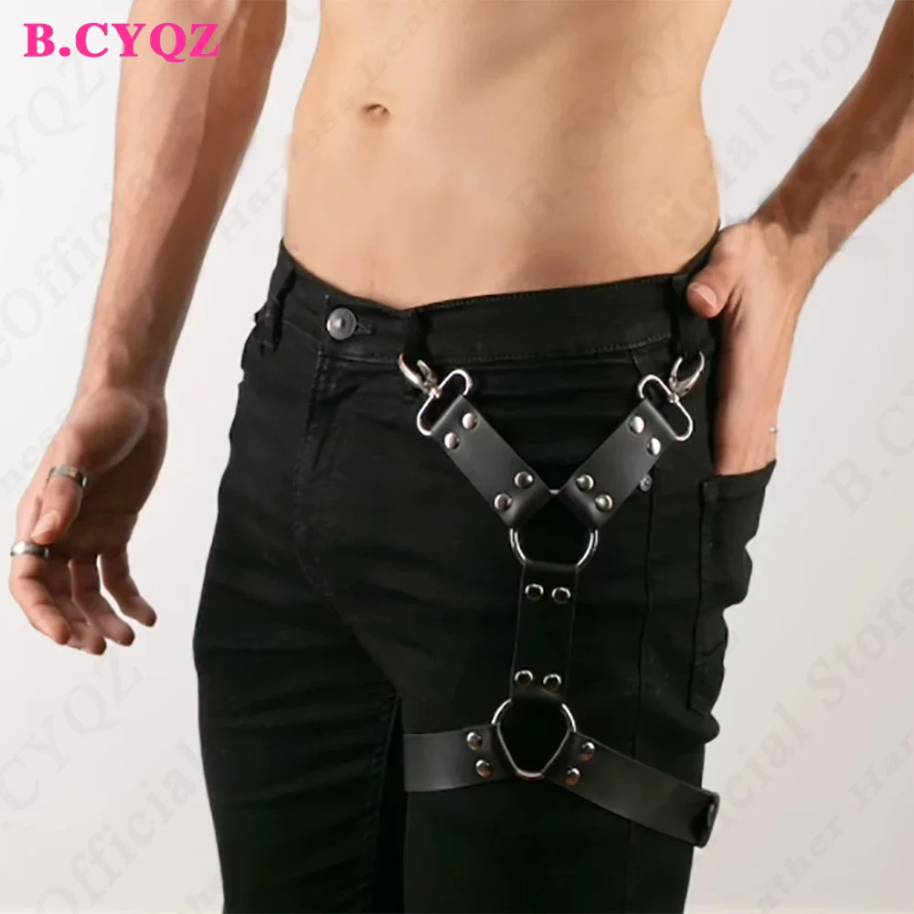 Fashion PU Leather Garters Thigh Harness For Women Rock Punk Heart Leg Ring Stockings Belt Halloween Gothic Costumes Accessories leather garter belt garter belt leather lingerie accessories
