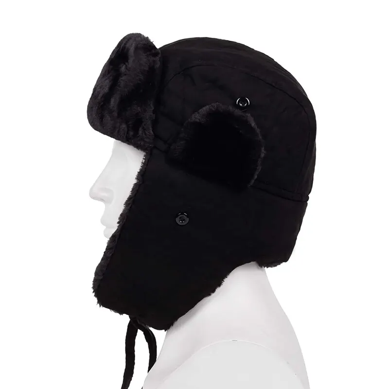 Unisex Winter Hat Russian Earflap Hat Keep Warm Ski Men Women Bomber Hats for Outdoor Riding and Snow Activities winter hat,earflap hat