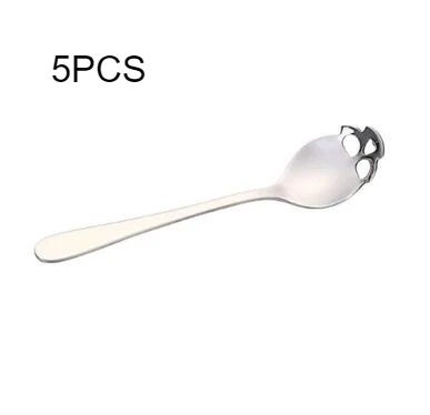 Couverts,Cuillère à Café Et à Thé Symbole Musical Cuillère Créative à Long Manche En Acier