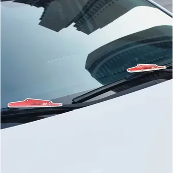 Regolatori di Pressione Universali per Tergicristalli Auto, Coppia in ABS Rosso e Nero, Accessori Decorativi per Auto