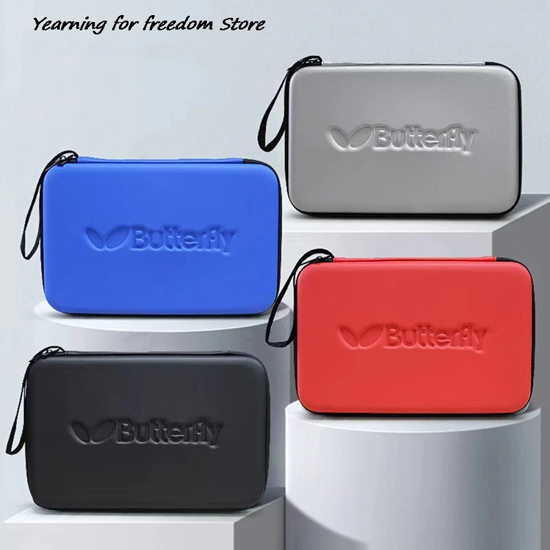 Table Tennis Racket Bag Square Shaped Handbag Racket Box Hard Portable Sports Zipper
