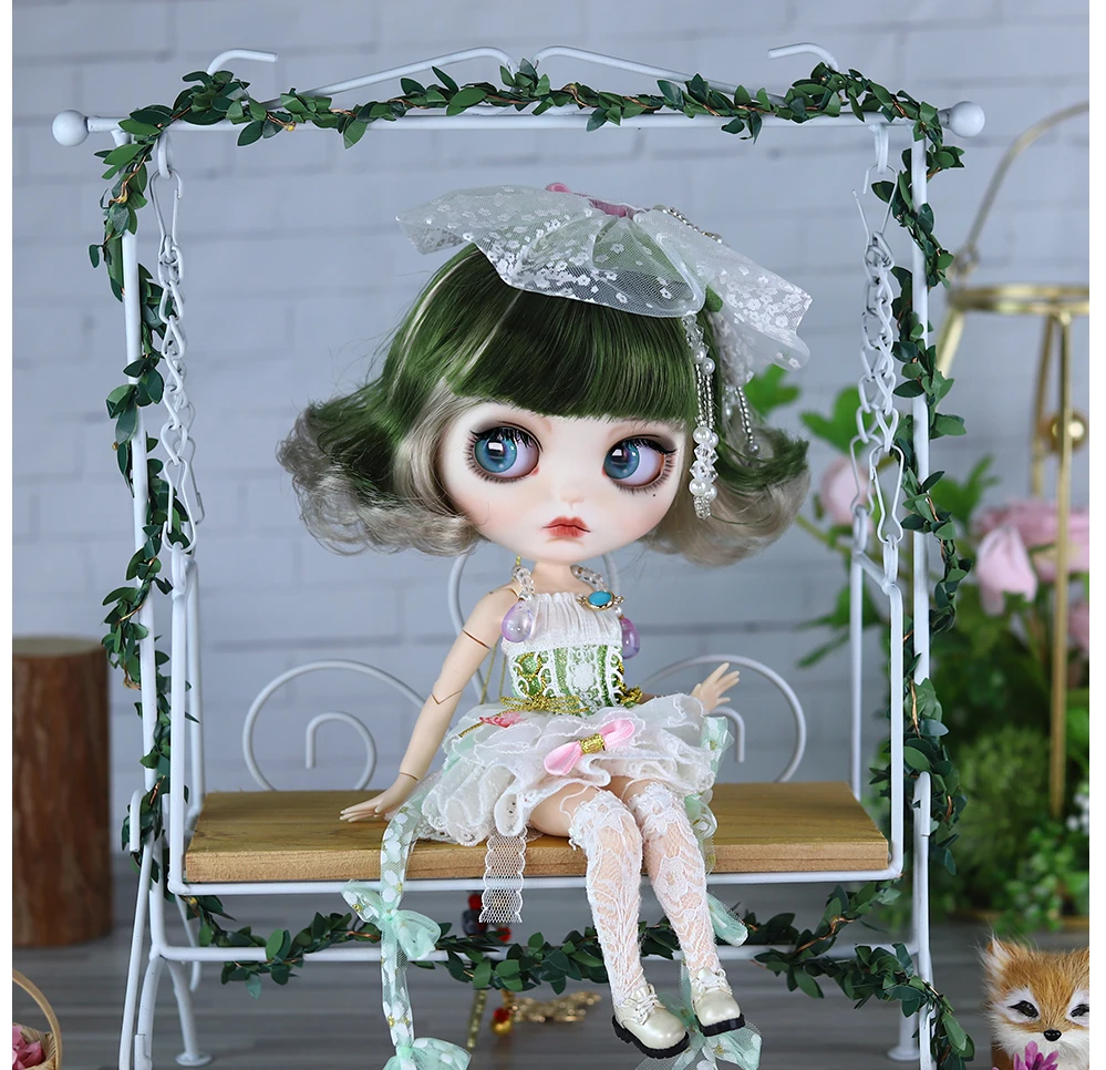 Rebecca – Premium Custom Neo Blythe Doll with Multi-Color Hair, White Skin & Matte Cute Face 5
