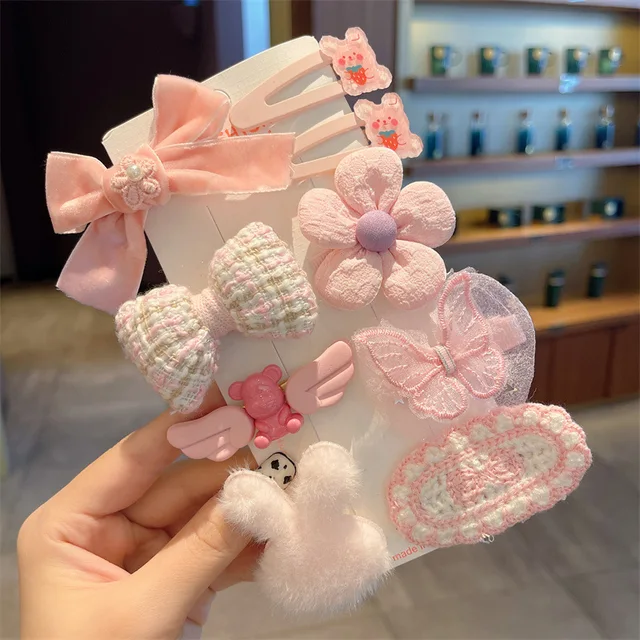 voetstuk schreeuw afstuderen Kinder pluche haarclip herfst en winter kleine meisjes haarspeldjes  schattige meisjes baby hoofddeksels 2022 nieuwe haarspelden - AliExpress