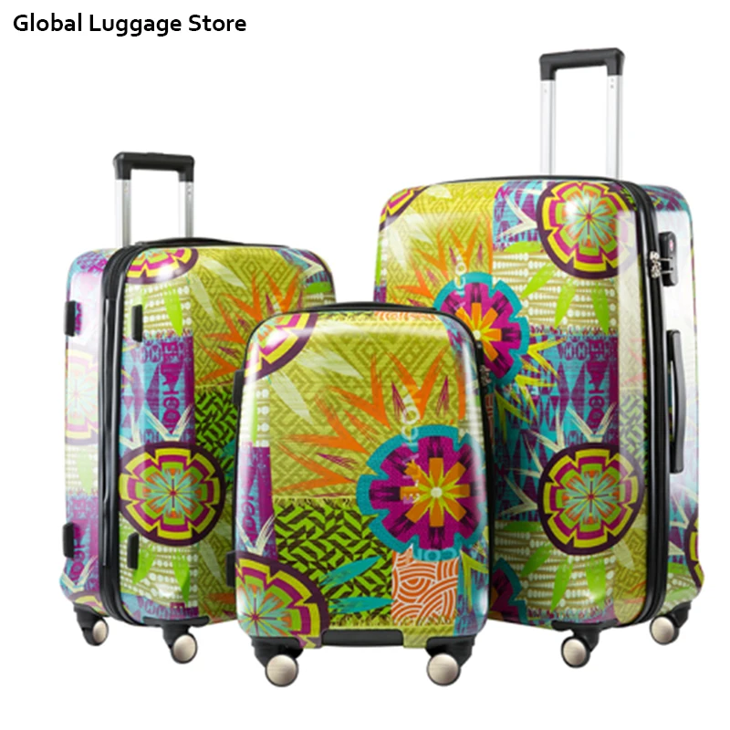 20"24"28 Inch Oversized Universal Wheel Trolley Case Abs Printing Drop