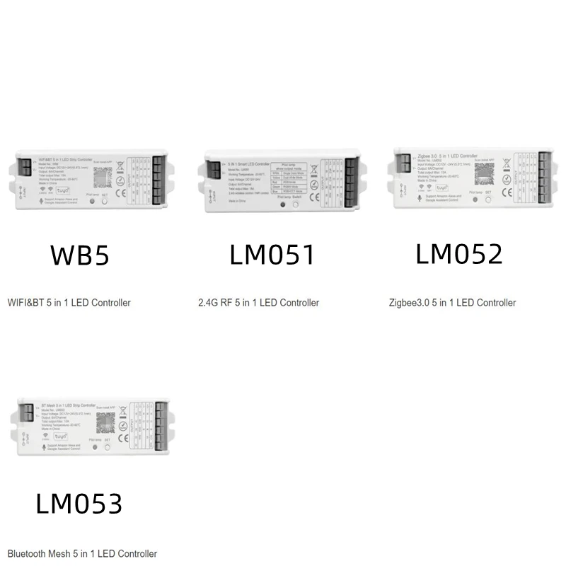 Lb105 Controller 5 in 1 LED Controller WIFI BT WB5 2.4G RF LM051 Zigbee 3.0 LM052 ...