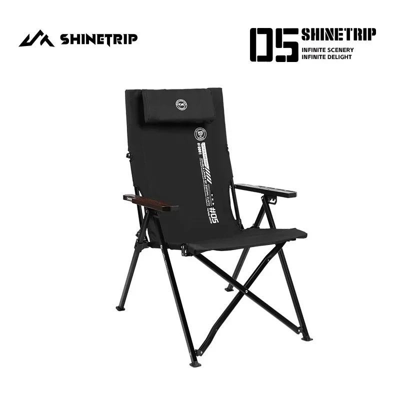 Breathable Folding Chair ShineTrip Outdoor Camping Folding Chair Portable Camping Adjustable Folding Chair Office Lunch Nap Fishing travel Picnic