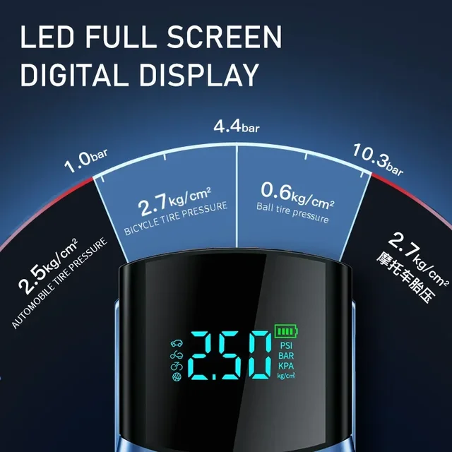 BUWEI 업그레이드 자동차 점프 스타터 공기 펌프는 다양한 상황에서 유용한 4 in 1 제품입니다.