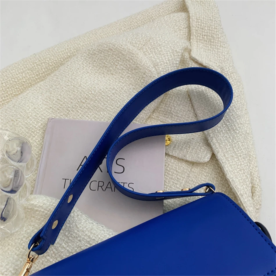 Super Popular Klein Blue Women's Small Totes PU Leather Shoulder Crossbody Bags for Women 2022 Spring Purse and Handbags Luxury