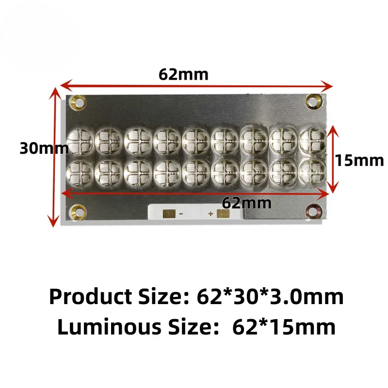 180W COB UV LED Curing Lamp 3535 365nm 385mn 395nm 405nm Uv Lamp For 3D Printing Ink Glue Curing