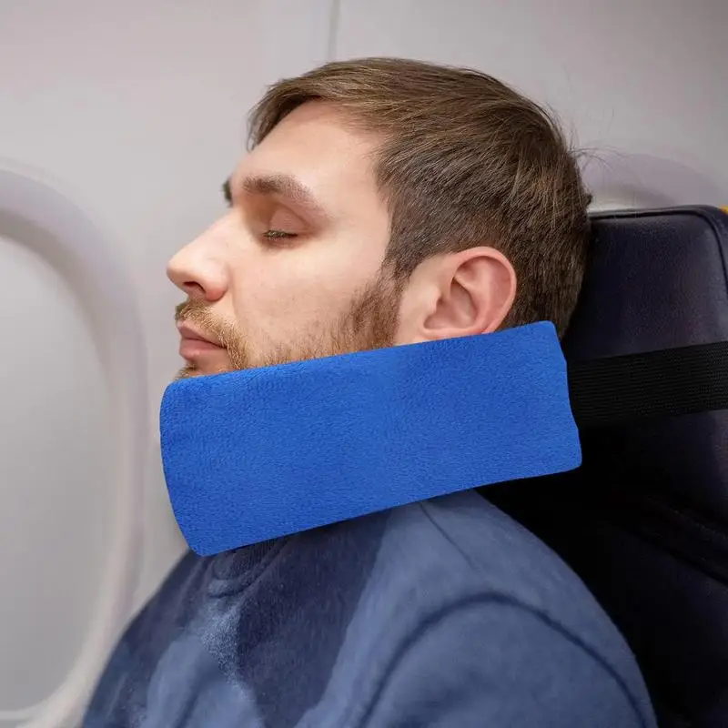 2pcs/Set Headrest Neck Pillow for Airplane Travel Multi Functional Airplane Head Straps Neck Support Comfortable Adjustable 4