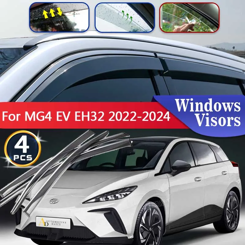 WindscreensforMG4EVEH32202220232024AutoAccessoriesDeflectorsAwingTrimCarWindow