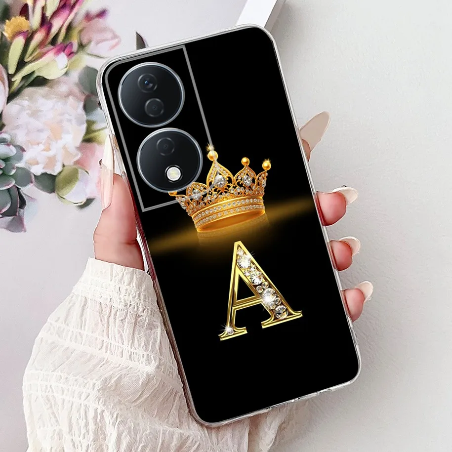 Cute Letters Soft Silicone Phone Case for Honor - Durable and Stylish Cover