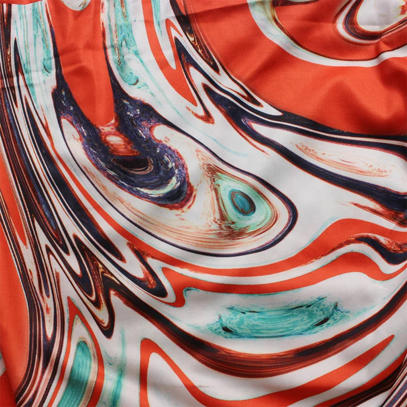 Summer Club Sexy Printing Hollow Out A-line Skirt Oblique Shoulder Slim Shirring Sleeveless Bag Hip Plus Size Dress for Women