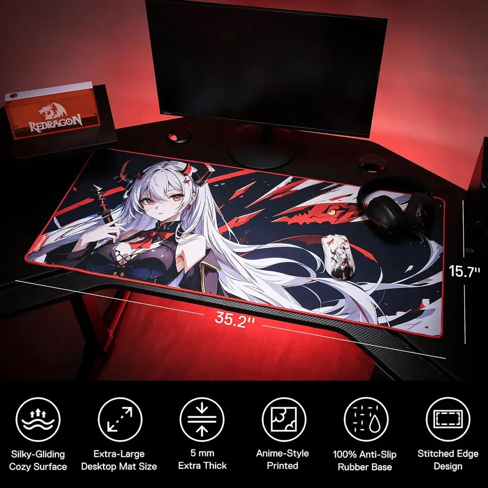 Redragon EISA P047 Anime Gaming Mouse Pad