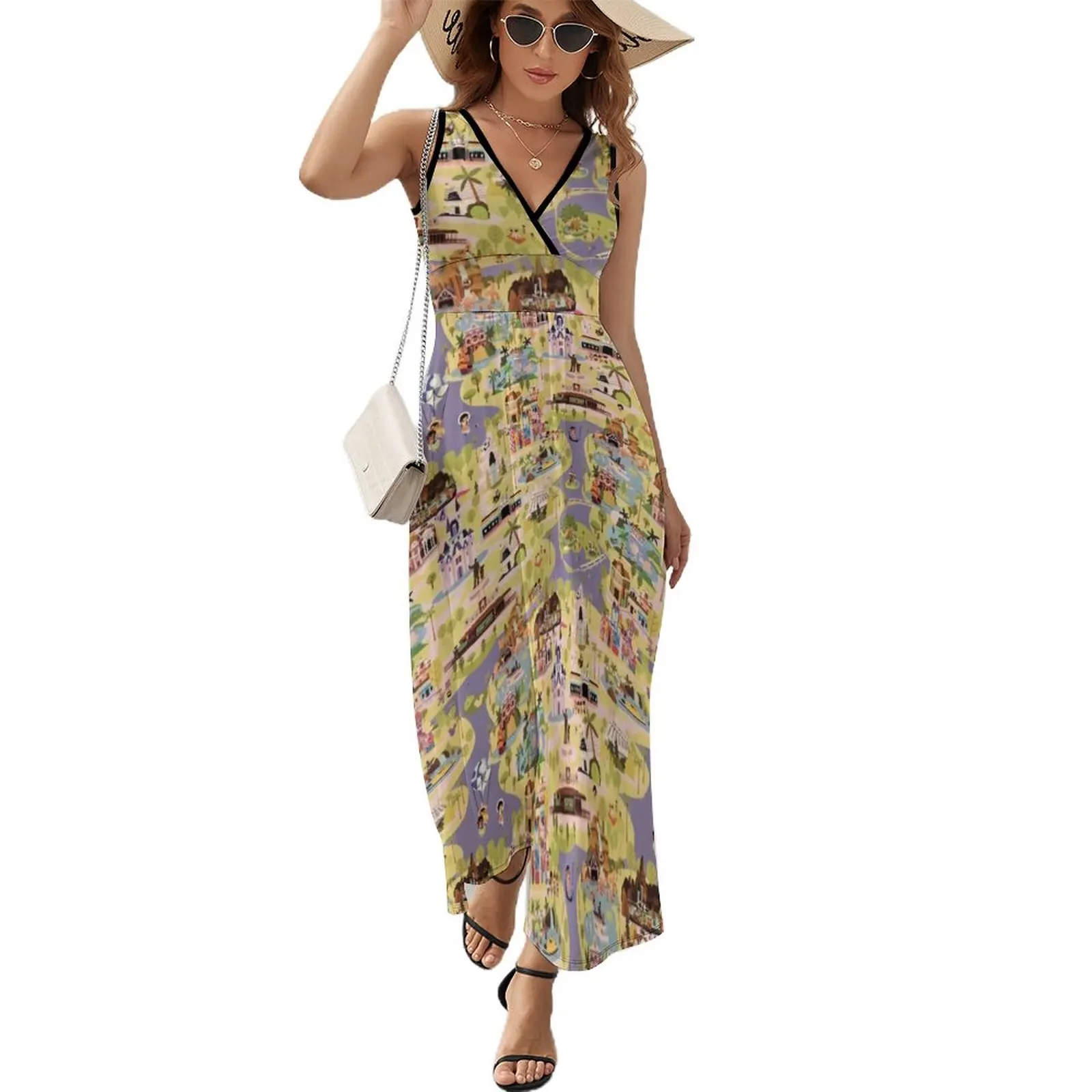 

A walk in the Park Sleeveless Dress women's luxury party dress luxury evening dresses 2024 evening dresses ladies woman dress